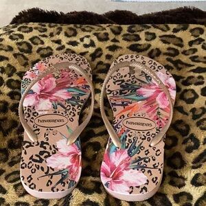 Havaianas Slim Animal Floral Flip-Flops